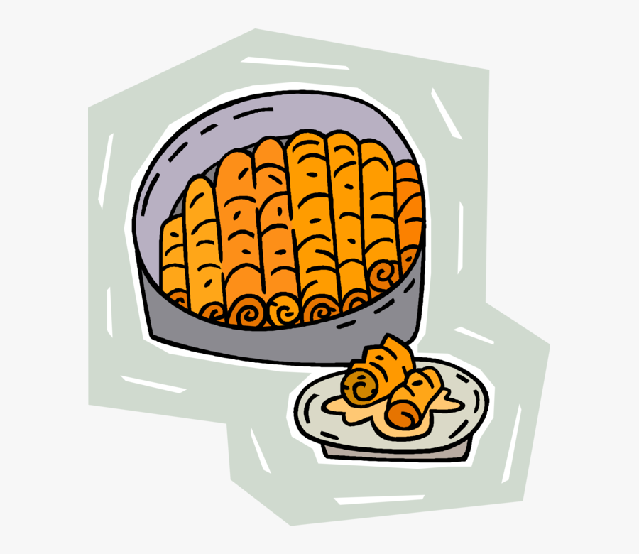 Vector Illustration Of Flakey Pastry Turkish Baklava, Transparent Clipart