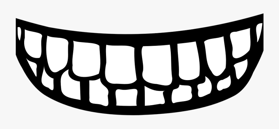 Tooth Outline Png - Teeth Clip Art, Transparent Clipart