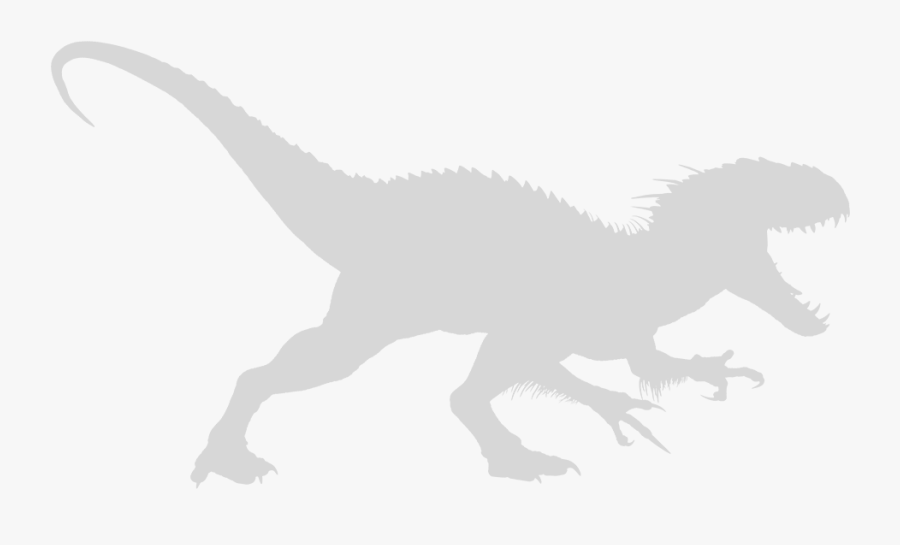 T Rex Silhouette Png - Indominus Rex Trace, Transparent Clipart