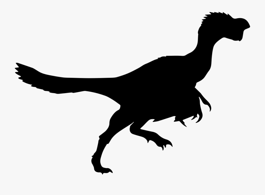 Velociraptor Dinosaur Vector Graphics Clip Art Portable - Citipati Silhouette, Transparent Clipart