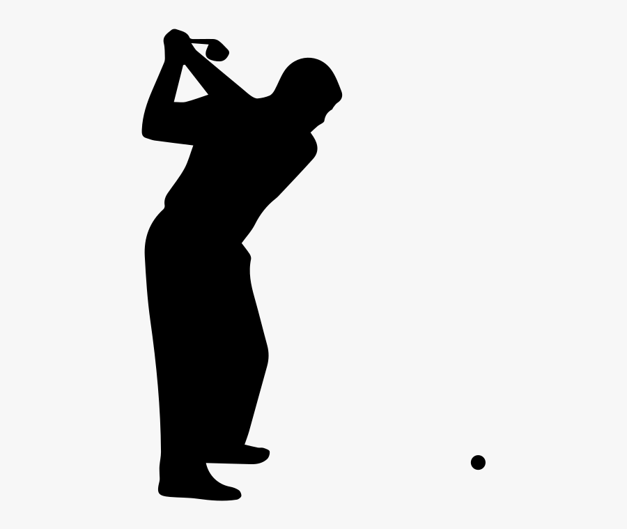 Golf Clubs Silhouette At - Golf Clip Art Black, Transparent Clipart