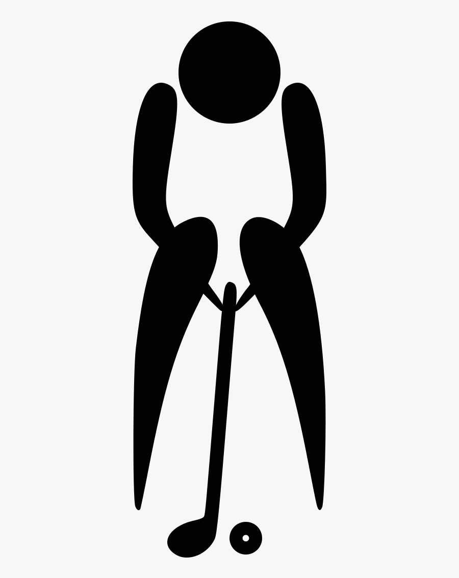 Mini Golf Pictogram, Transparent Clipart