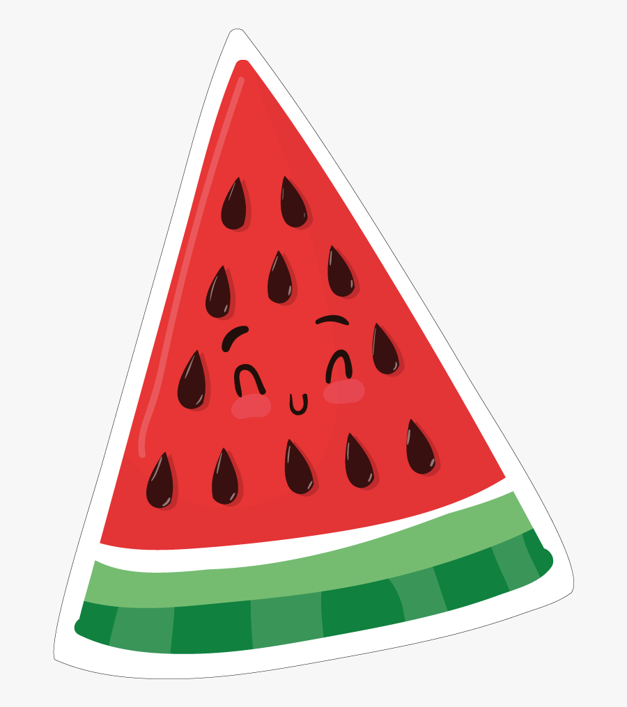 Watermelon Clipart Triangular Object - Fondos Hd Kawaii, Transparent Clipart