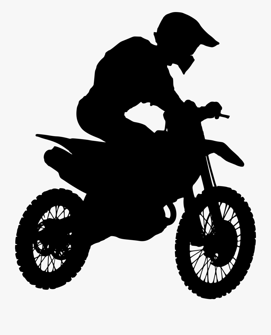 Picture Black And White Silhouette Png Transparent - Motos Blanco Y Negro, Transparent Clipart