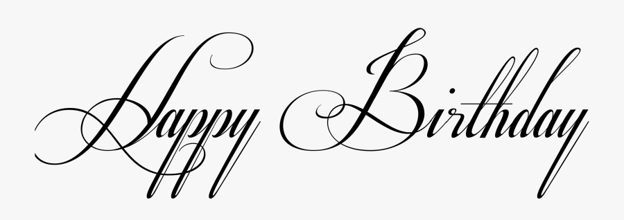 Happy Birthday Fonts Birthday Font Style Png- - Happy Birthday Fancy Writing, Transparent Clipart
