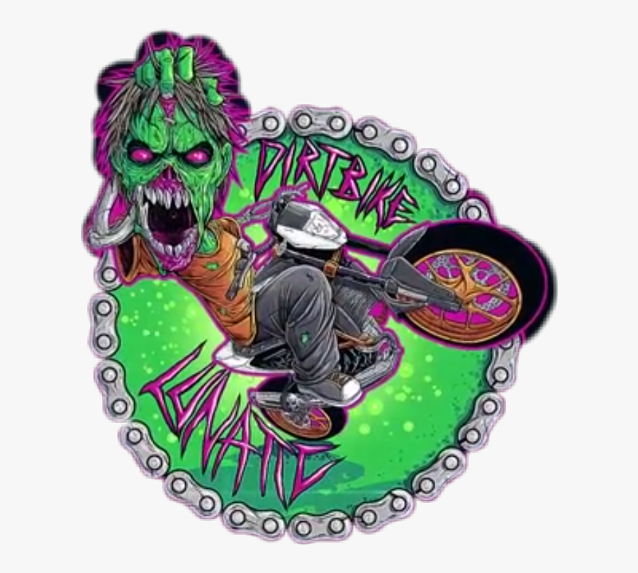 Transparent Zombie Brain Clipart - Dirtbike Lunatic New Merch, Transparent Clipart