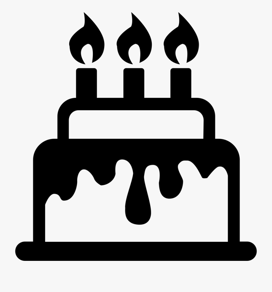 Clip Art Free Birthday Icons - White Cake Vector Png, Transparent Clipart