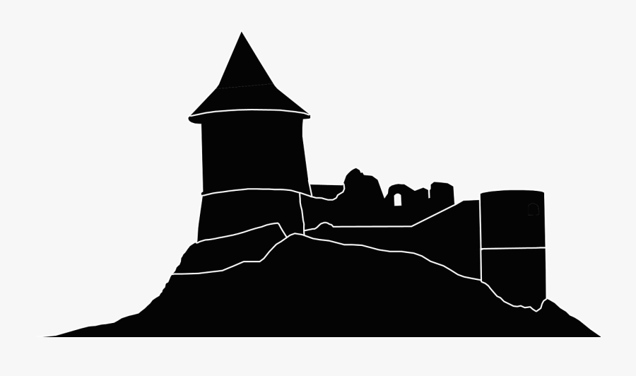 Castle Silhouette Png -silhouette Castle Medieval Castle - Silhouette Chateau Png, Transparent Clipart