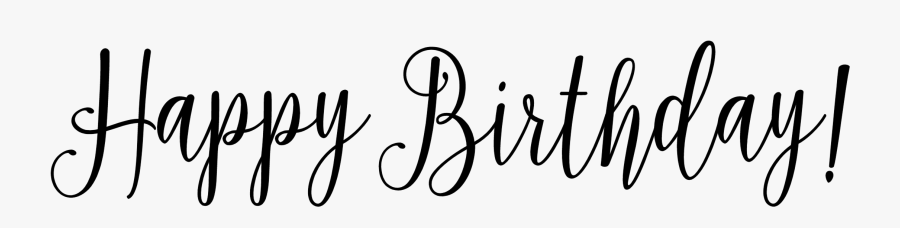 Handwriting Transparent Free For - Handwriting Happy Birthday Font, Transparent Clipart