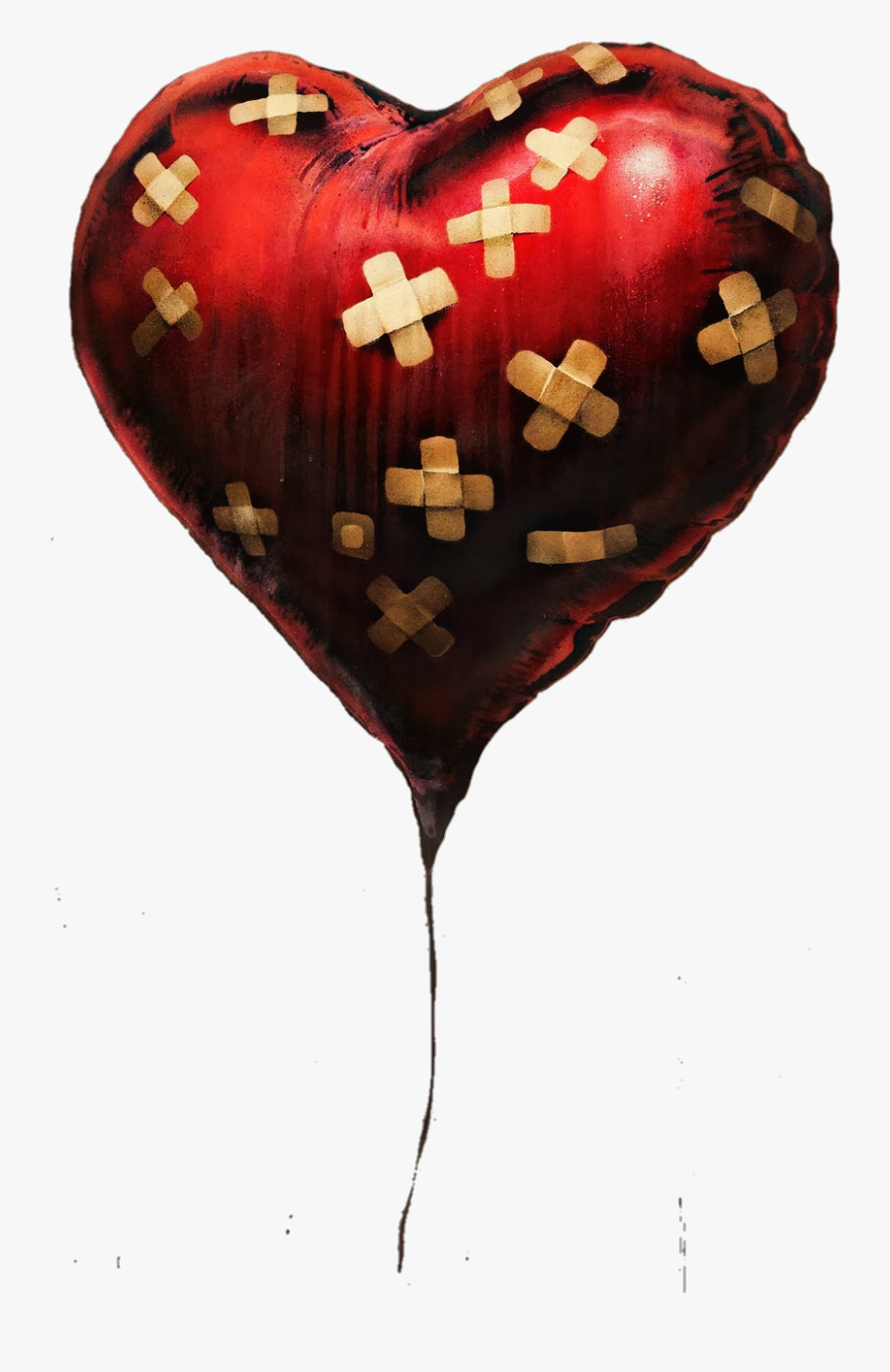 Transparent Steampunk Heart Clipart - Banksy Balloon Band Aid, Transparent Clipart