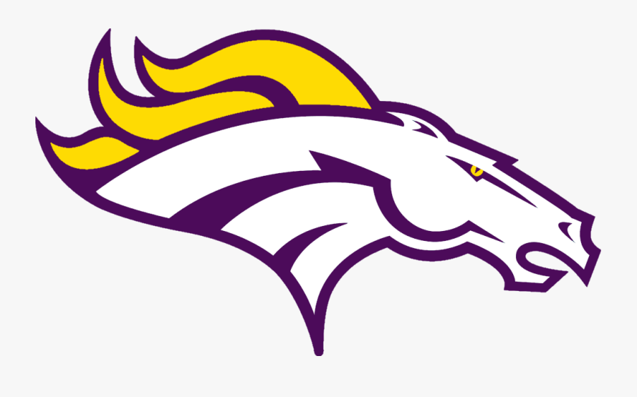 Mustang Clipart Bronco - Denver Broncos Black And White, Transparent Clipart
