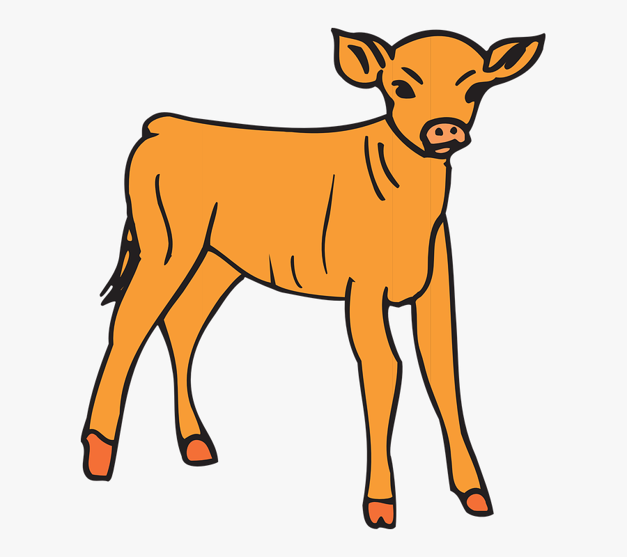 Calf Clipart Black And White, Transparent Clipart