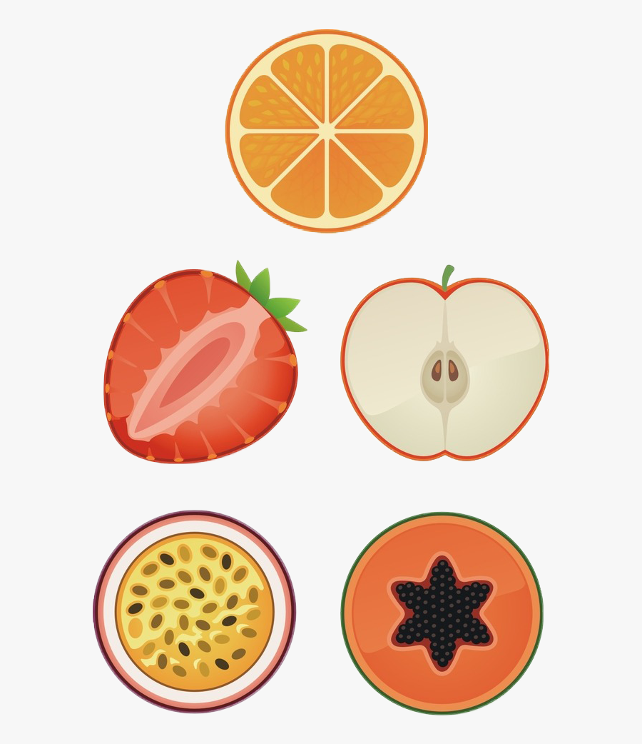Vector Freeuse Peaches Clipart Sliced - Fruit Slices Clipart, Transparent Clipart