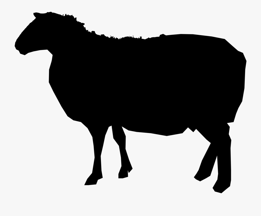 Filesilhouette 1 - Silhouette Sheep, Transparent Clipart