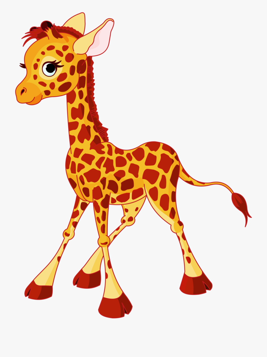 Transparent Baby Calf Clipart - Giraffe Clipart, Transparent Clipart