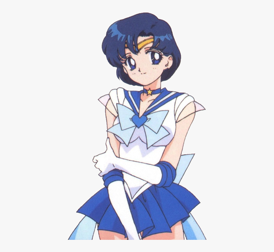 Hair,clip Character,hime Cut - Sailor Mercury Sailor Moon, Transparent Clipart