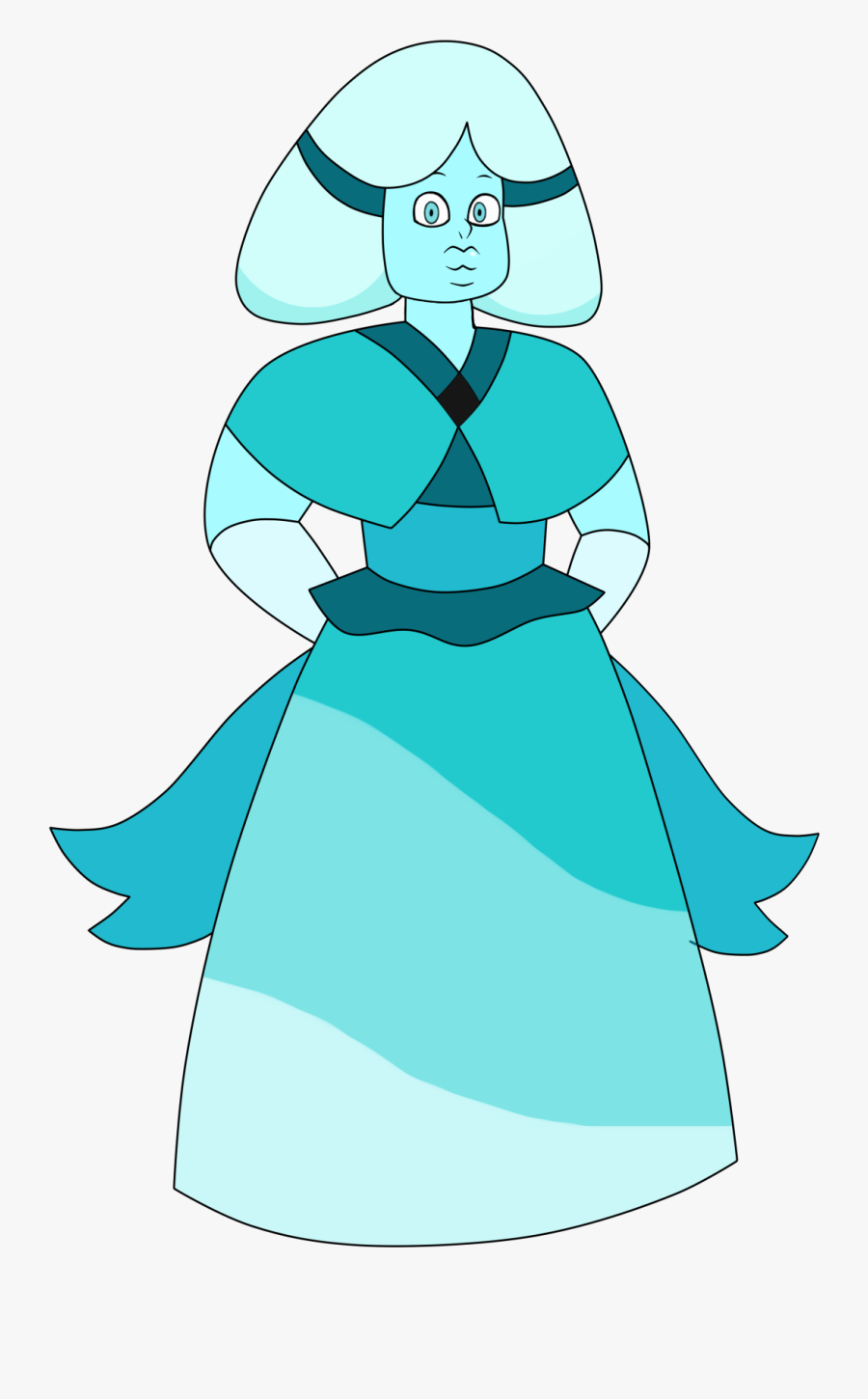 Anatomy Clipart Aura - Blue Quartz Steven Universe, Transparent Clipart