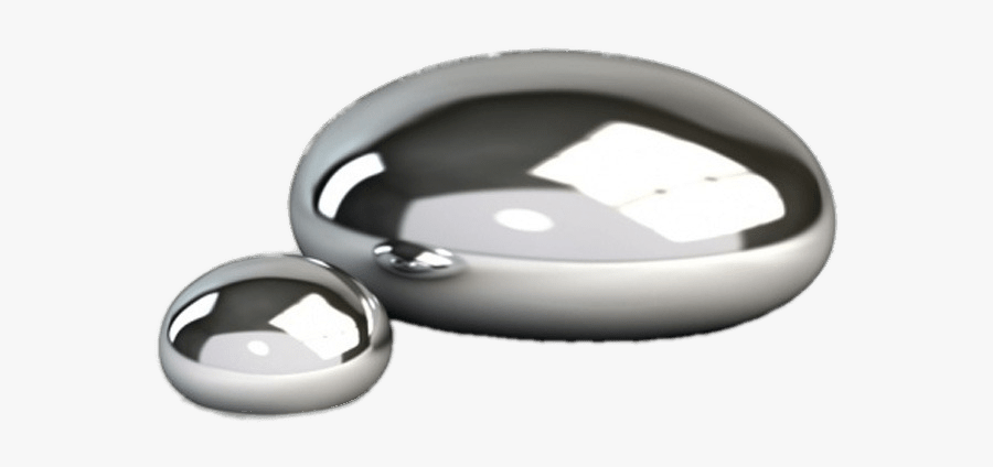 Large And Small Mercury Drops - Lead In Liquid Form, Transparent Clipart