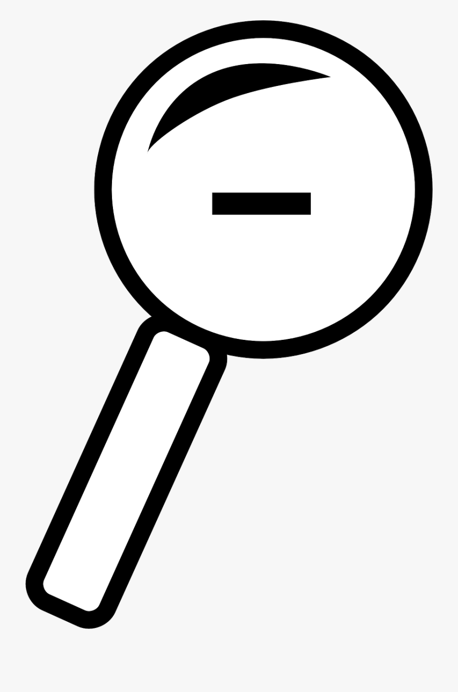 Line Art,area,circle - Magnifying Glass Clipart, Transparent Clipart