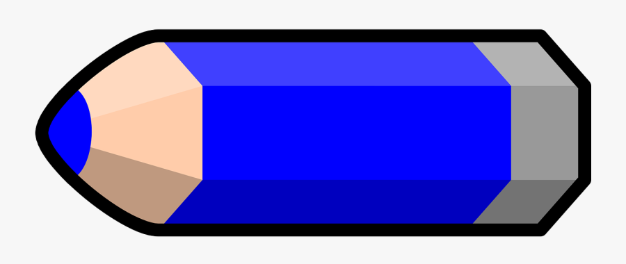 Blue Pencil Clipart, Transparent Clipart
