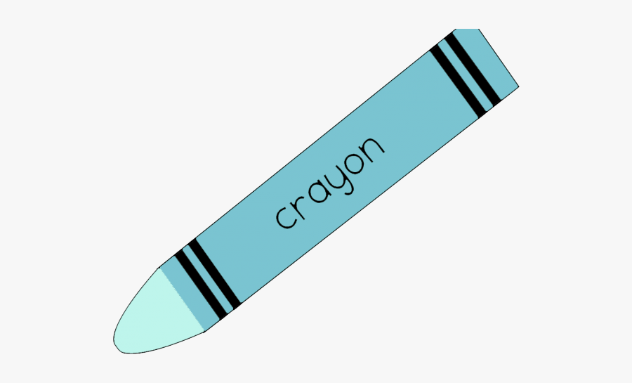 Crayon Blue Cliparts - Skateboard, Transparent Clipart
