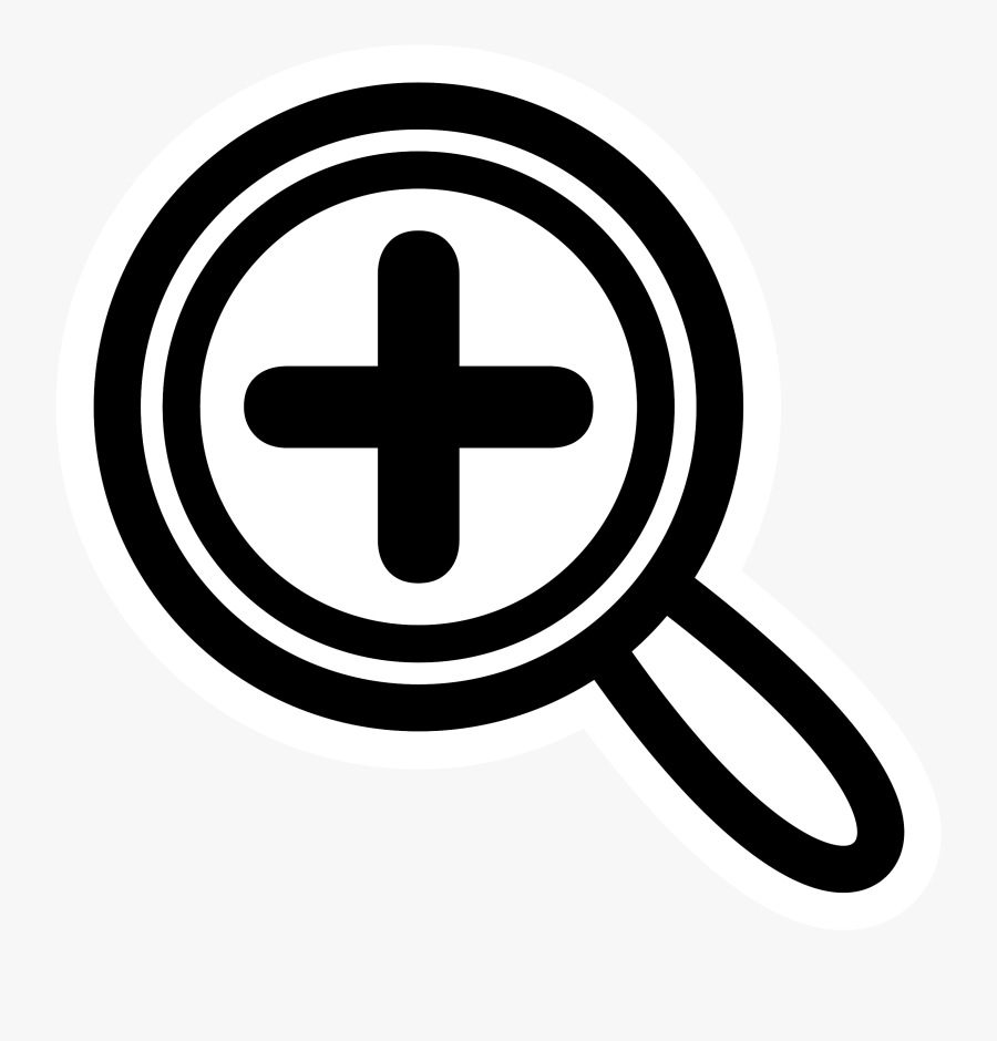 Mono Magnify Clip Arts, Transparent Clipart