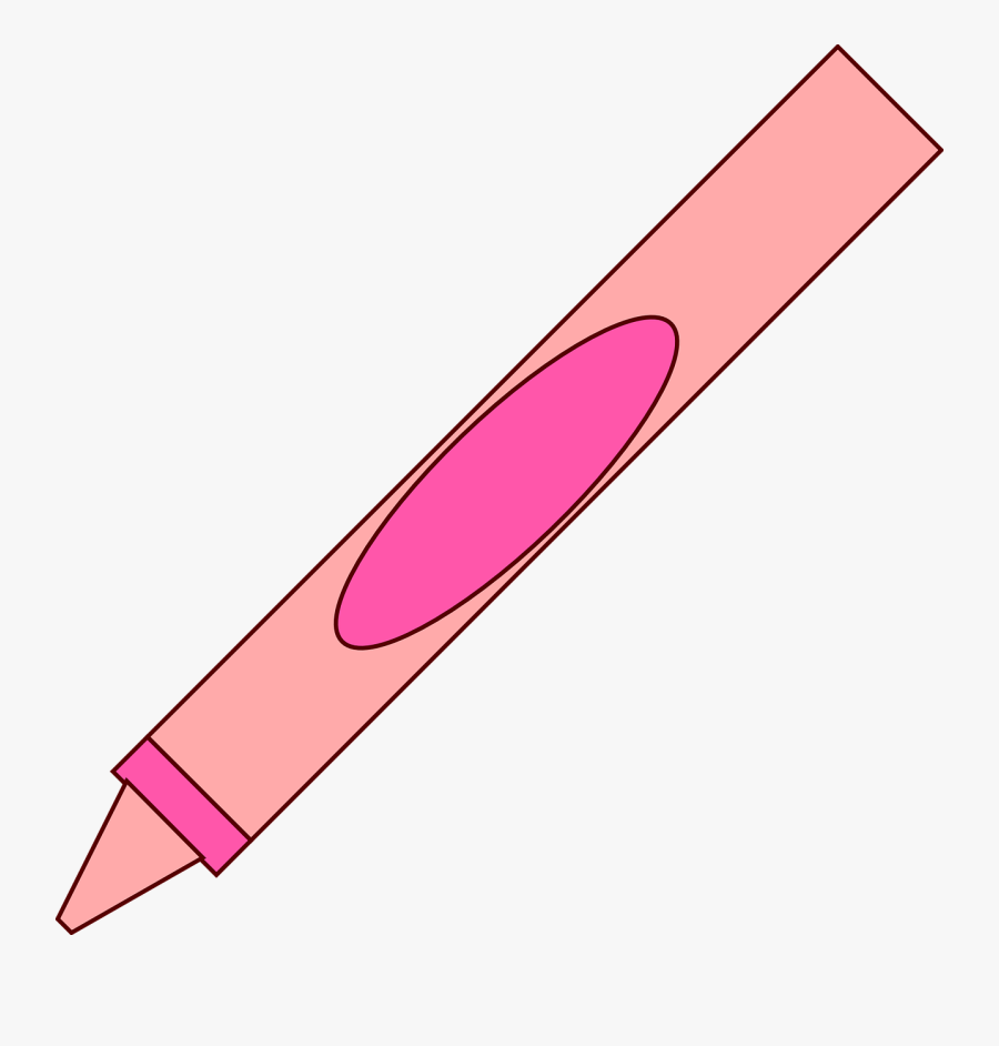 Pink Crayon Clipart, Explore Pictures - Crayon Rosa, Transparent Clipart