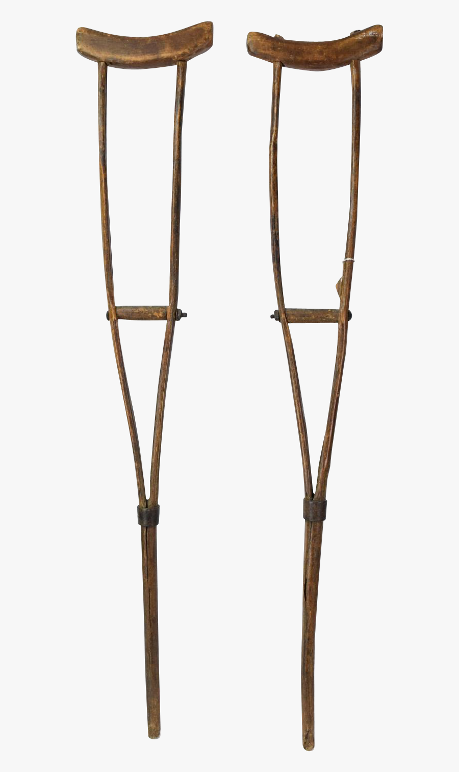 Crutches Png - Wood, Transparent Clipart