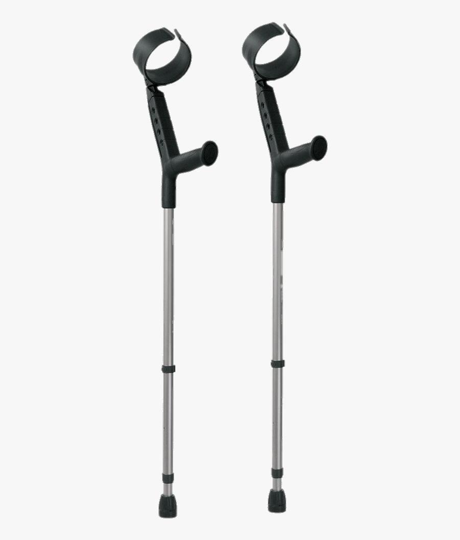 Forearm Crutches With Closed Cuff - Muleta Canadense, Transparent Clipart