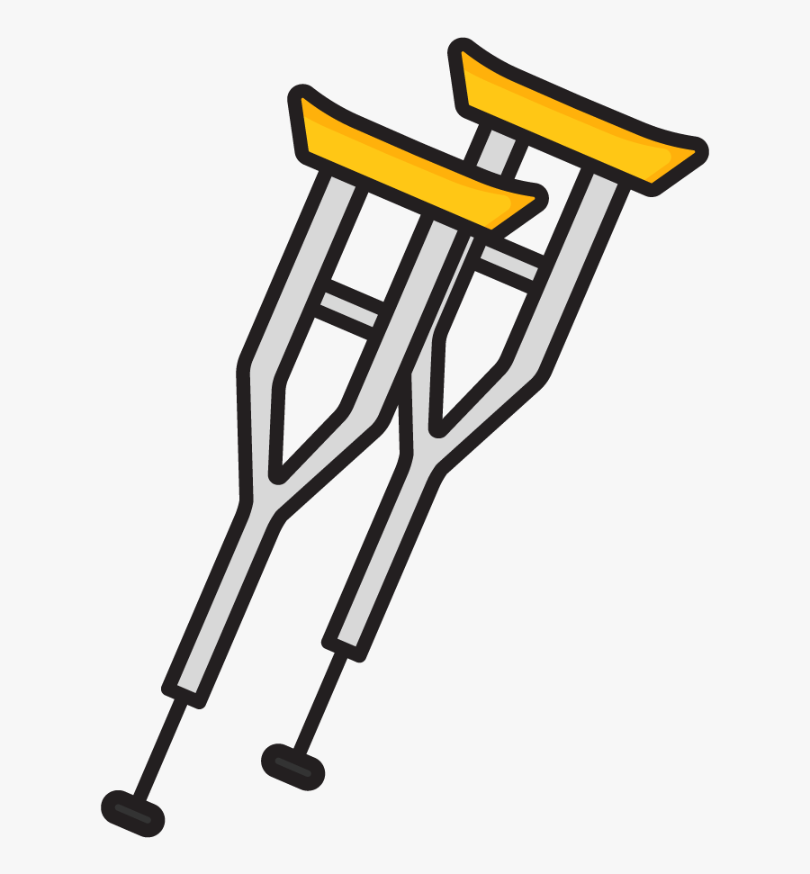 Transparent Crutches Png, Transparent Clipart