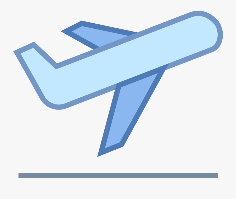 Aircraft Clipart Blue Airplane - Airplane Take Off Icon, Transparent Clipart