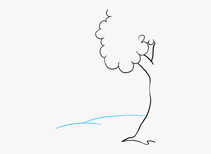 Clip Art How To Draw A Forest - Drawing Cartoon Forest, Transparent Clipart