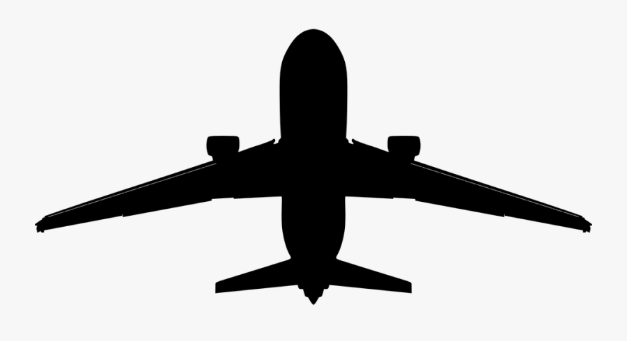 737 Silhouette, Transparent Clipart