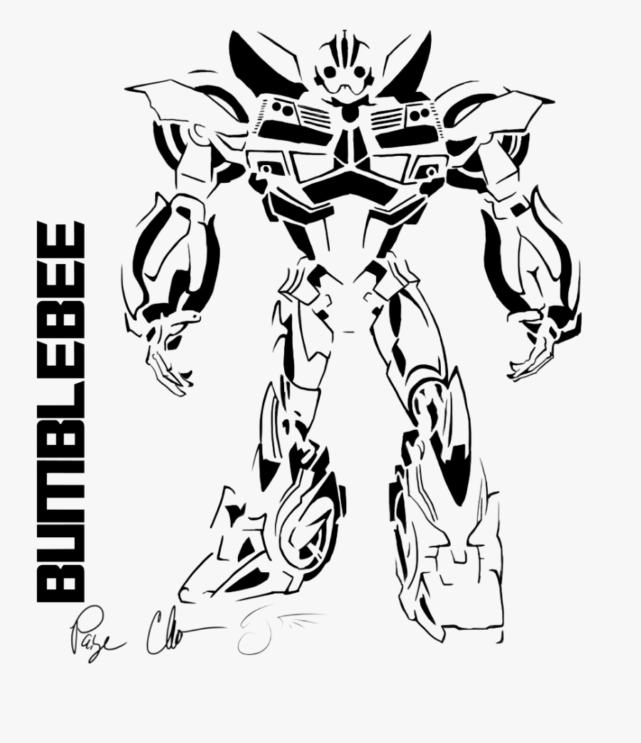 Honey Clipart Coloring Page - Printable Coloring Pages Transformers Bumblebee, Transparent Clipart