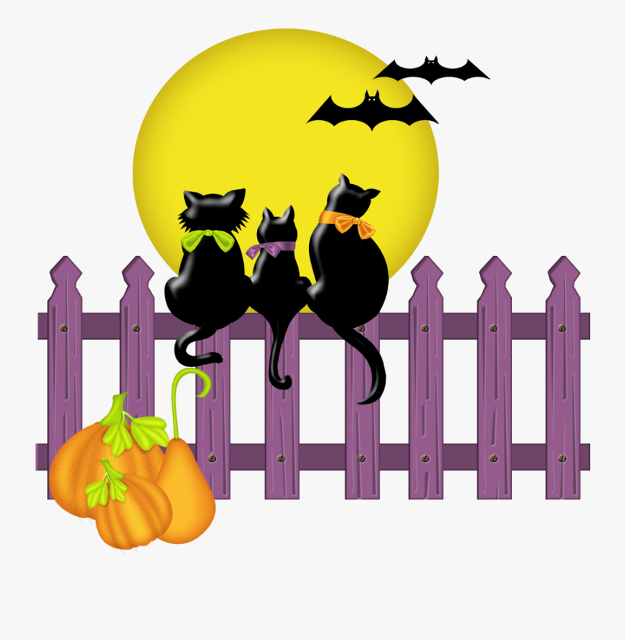Clipart Cat On Fence, Transparent Clipart