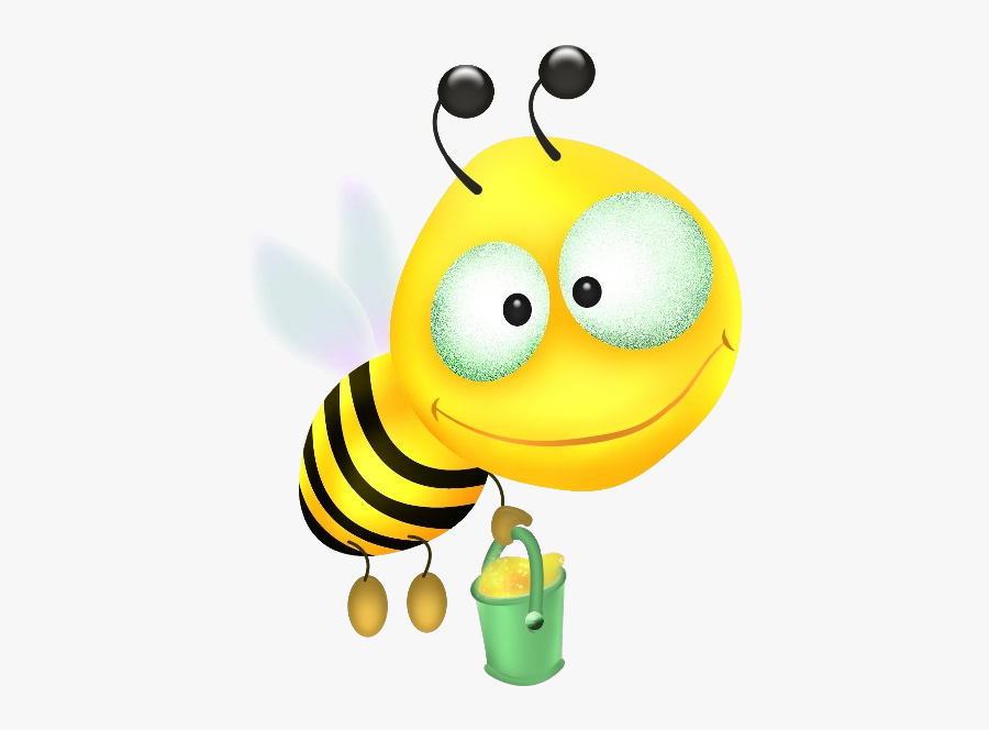 Bee And Honey Cartoon No Background, Transparent Clipart