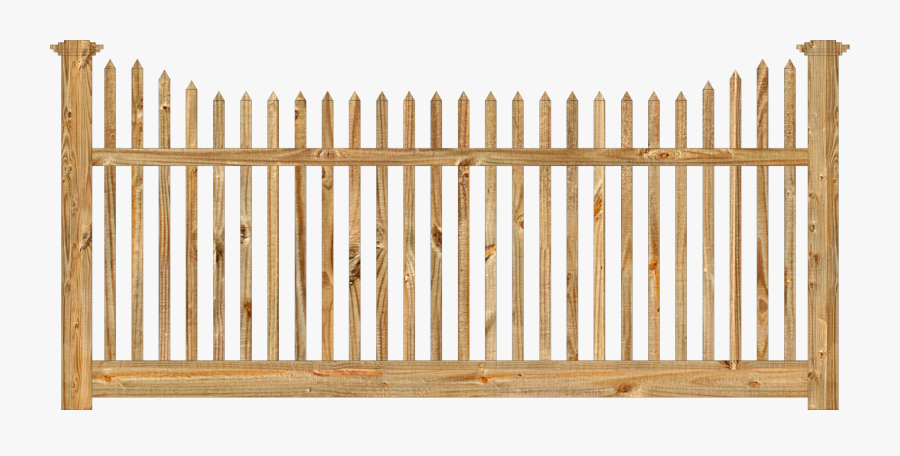 Fence Alternating Pickets Lengths, Transparent Clipart