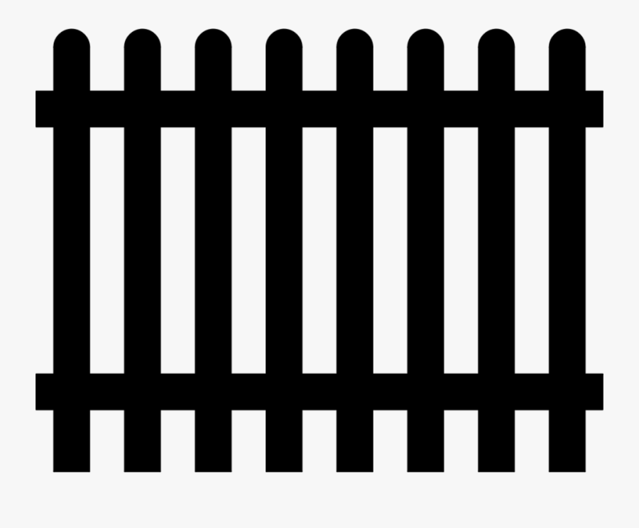 Picket Fence Garden Gate Wall - Picket Fence Png Silhouette, Transparent Clipart