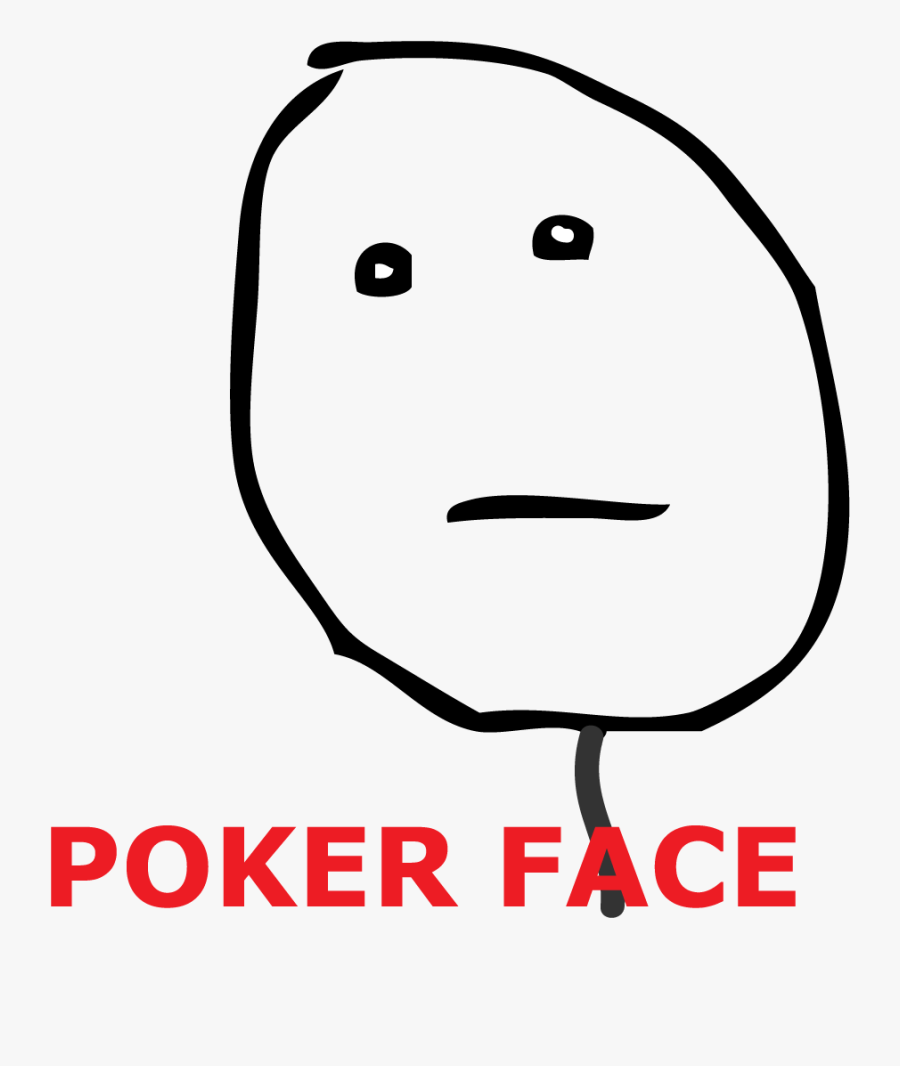 Clip Art Poker Png For - Meme Derp Poker Face, Transparent Clipart