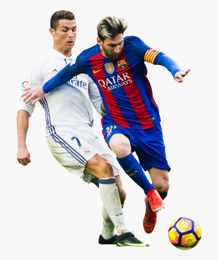 Cristiano Ronaldo Vs Lionel Messi Clipart - Cristiano Ronaldo Y Messi Png, Transparent Clipart