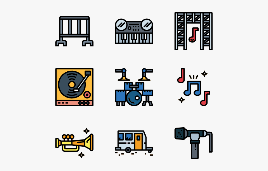 Music Festival - Linea De Produccion Iconos, Transparent Clipart