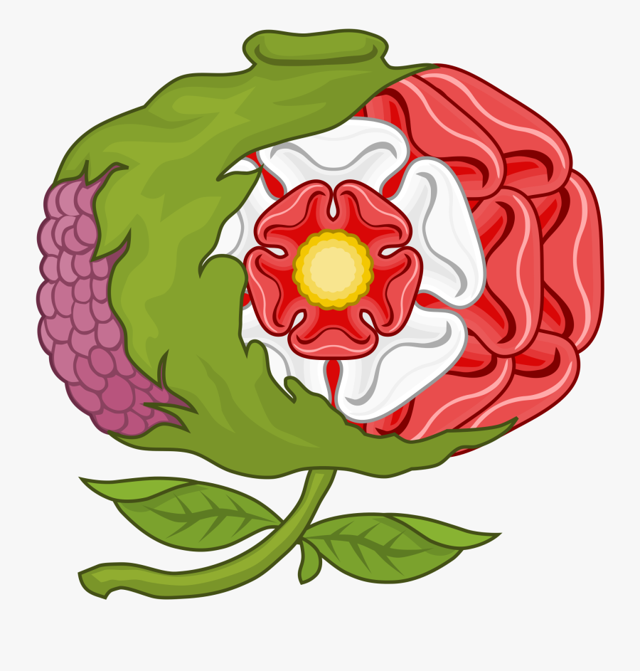 Pomegranate Clipart - Red Rose Heraldry, Transparent Clipart