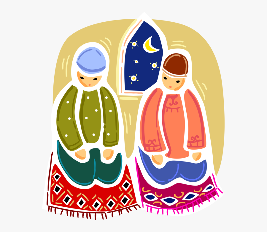 Transparent Child Praying Clipart - Jummah Pray, Transparent Clipart