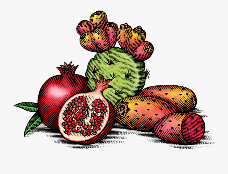 Transparent Pomegranate Clipart - Illustration, Transparent Clipart