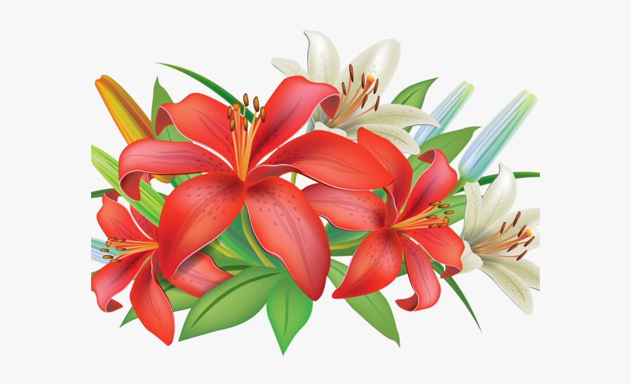 Flowers Decoration Clip, Transparent Clipart