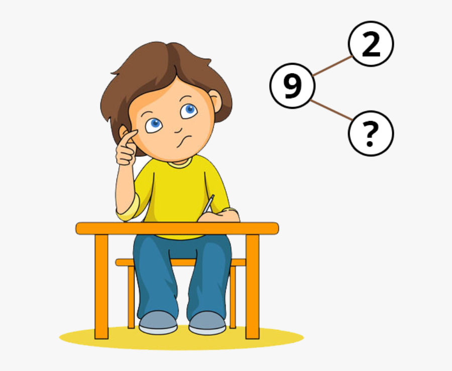 Student Girl Thinking Clipart, Transparent Clipart