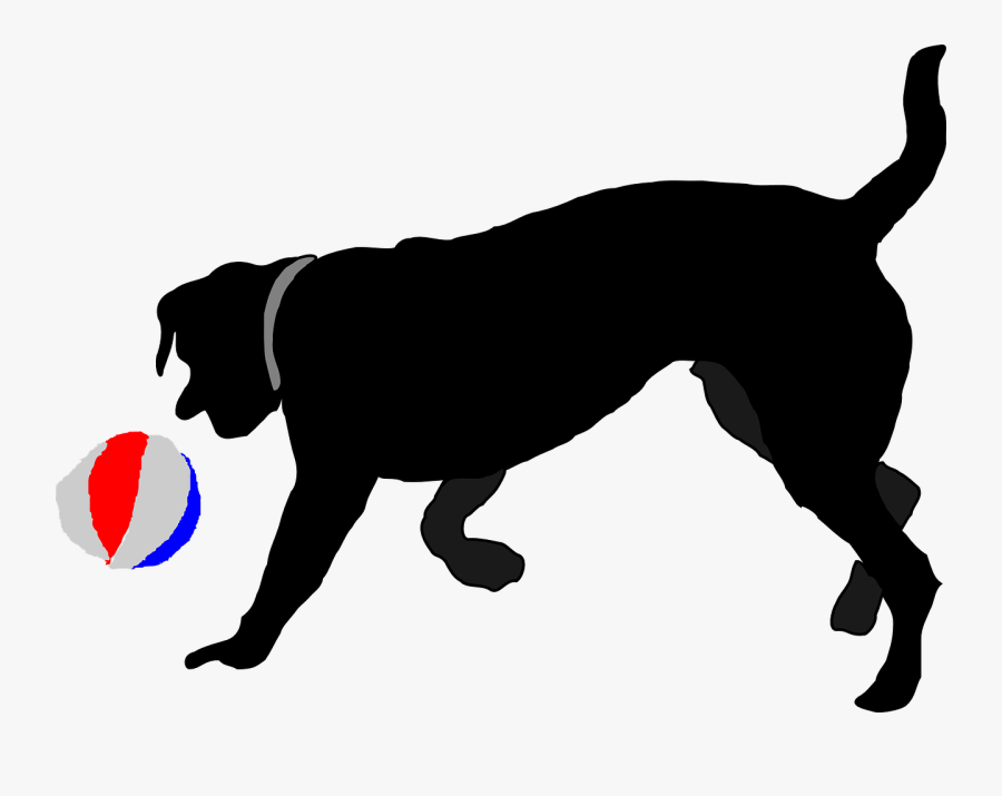 Dog Chasing Ball Clipart, Transparent Clipart