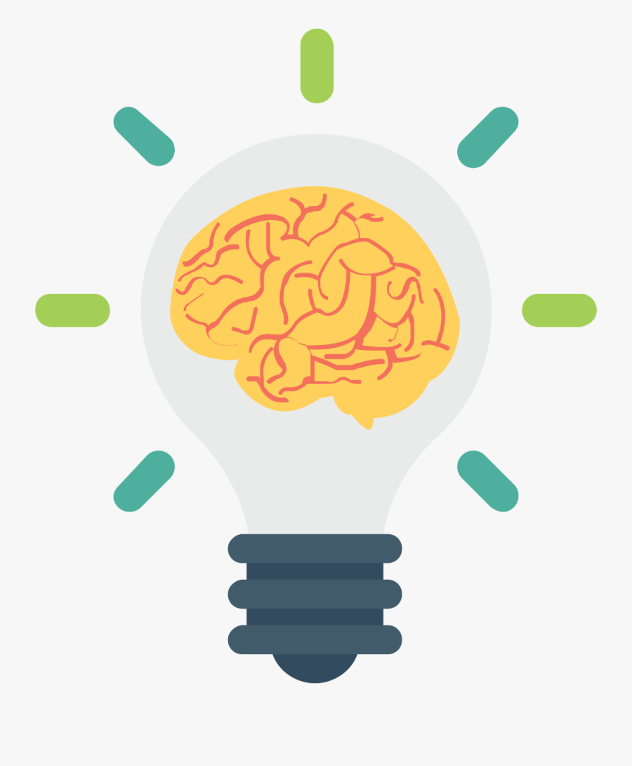 Brain Png Icon Colourful, Transparent Clipart
