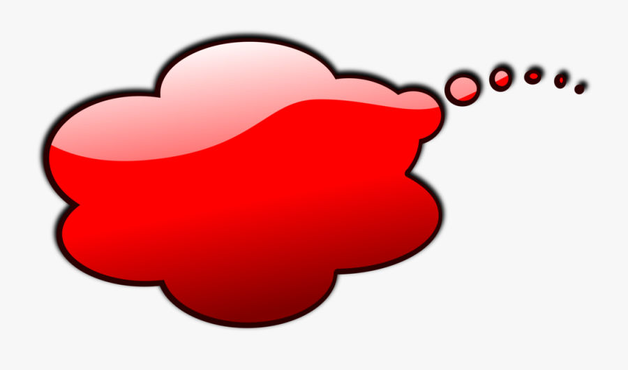 Speech Bubble Clipart Red - Red Speech Bubble Transparent Background, Transparent Clipart