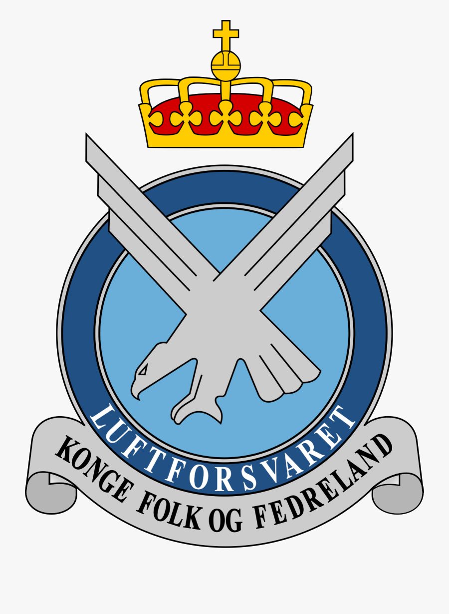 Royal Norwegian Wikipedia - Norwegian Air Force Logo, Transparent Clipart